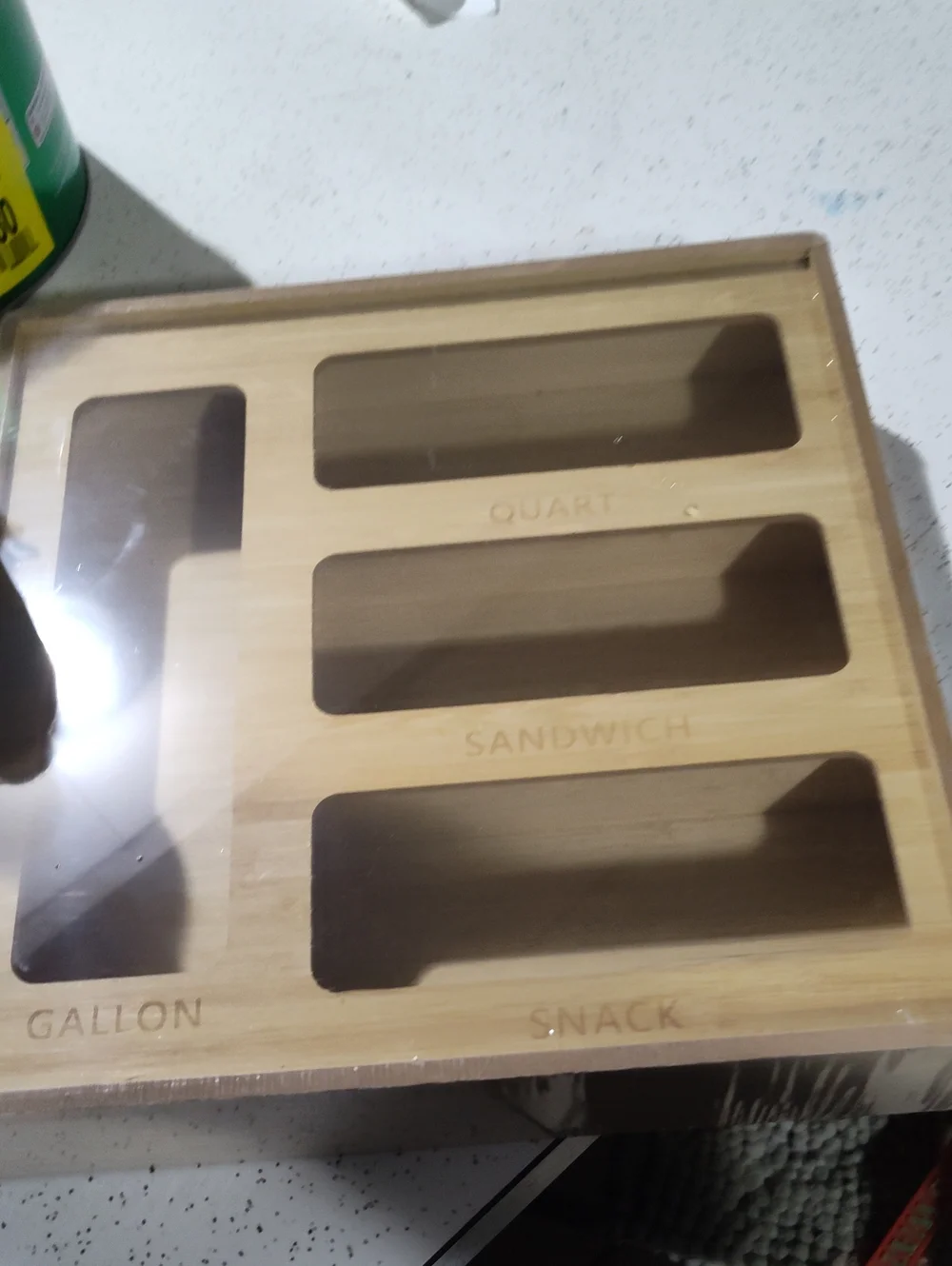 Bamboo Food Storage Organizer - Natural Bamboo
